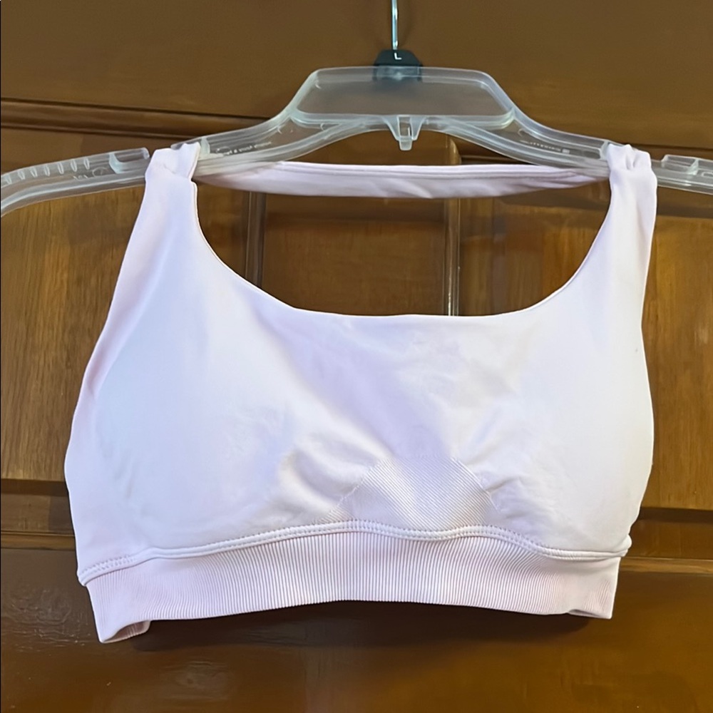 Ascend Pink Sports Bra with Halter Design